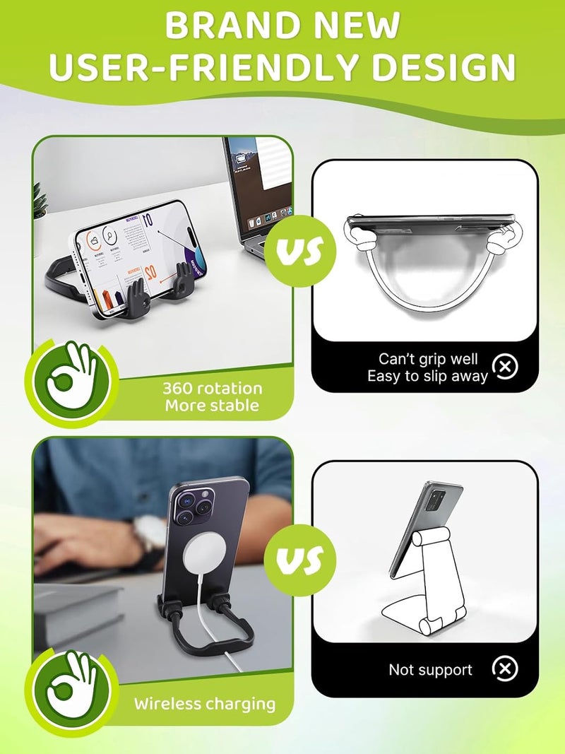 CALDEVER Valentines Day Gifts for Kids Teens Boys Him Men: Cell Phone Stand Upgrade Adjustable OK Sign Thumbs Phone Holder for Desk Gifts for Teenage Girls Son Women Funny Cool Gadgets Ideas Birthday Gifts - Image 4